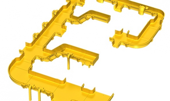 Optic Fiber Cable Runway System For Data Center